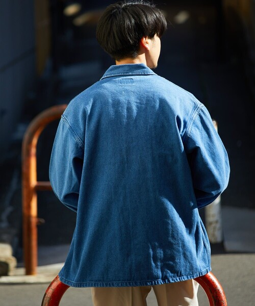 GUNG HO（ガンホー）の「GUNG HO/ガンホー 別注ファティーグシャツ/シャツジャケット（シャツ/ブラウス・メンズ・オリーブ/ベージュ/オフホワイト/ネイビー/ブラック/ブルー・MEDIUM/SMALL/LARGE）」の12枚目の写真