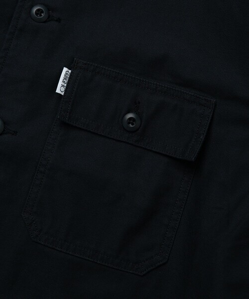 GUNG HO（ガンホー）の「GUNG HO/ガンホー 別注ファティーグシャツ/シャツジャケット（シャツ/ブラウス・メンズ・オリーブ/ベージュ/オフホワイト/ネイビー/ブラック/ブルー・MEDIUM/SMALL/LARGE）」の18枚目の写真