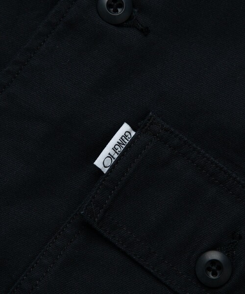 GUNG HO（ガンホー）の「GUNG HO/ガンホー 別注ファティーグシャツ/シャツジャケット（シャツ/ブラウス・メンズ・オリーブ/ベージュ/オフホワイト/ネイビー/ブラック/ブルー・MEDIUM/SMALL/LARGE）」の19枚目の写真