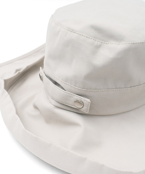VitaFelice(ヴィータフェリーチェ)の「接触冷感サンシェード付きハット(ハット・レディース・グレー/ベージュ系その他/アイボリー/ブラック/ライトベージュ・FREE)」の8枚目の写真