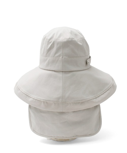 VitaFelice(ヴィータフェリーチェ)の「接触冷感サンシェード付きハット(ハット・レディース・グレー/ベージュ系その他/アイボリー/ブラック/ライトベージュ・FREE)」の10枚目の写真