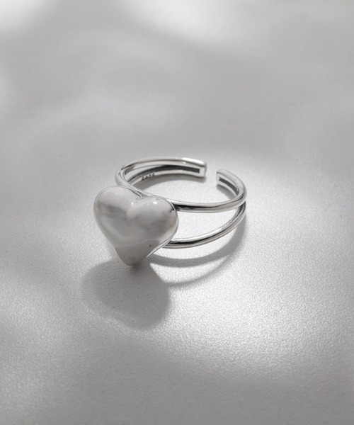 SETUP7（セットアップセブン）の「【SETUP7】シルバー925ハートモチーフリング/フリーサイズ SSS-4（リング・レディース・シルバー/シルバー系その他/シルバー系その他4/シルバー系その他5/シルバー系8/シルバー系その他3/シルバー系その他6/シルバー系その他7/シルバー系9/シルバー系2/シルバー系・FREE）」の6枚目の写真