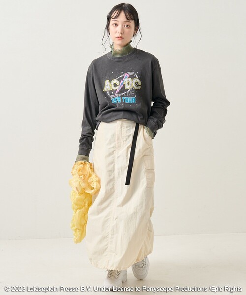 FREAK'S STORE(フリークスストア)の「シアーラメトップス(Tシャツ/カットソー・レディース・ベージュ/オリーブ/サックスブルー・フリ-)」の21枚目の写真