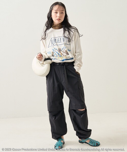 FREAK'S STORE(フリークスストア)の「シアーラメトップス(Tシャツ/カットソー・レディース・ベージュ/オリーブ/サックスブルー・フリ-)」の20枚目の写真