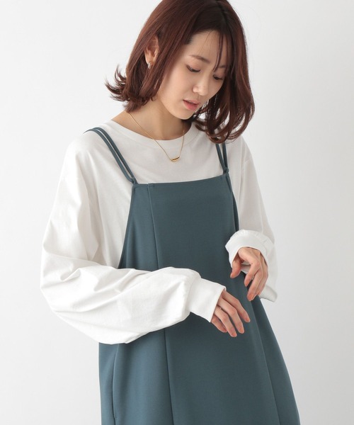 GLOBAL WORK(グローバルワーク)の「ヘビロッTEE袖ふわ長袖/163481(Tシャツ/カットソー・レディース・オフホワイト/その他/ブラウン系その他/ベージュ系その他/グレー×サックスブルー/オートミール・LARGE/MEDIUM)」の2枚目の写真