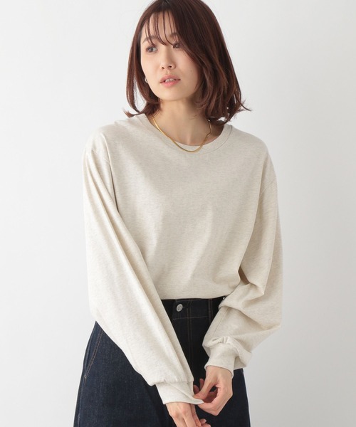 タグ付き‪‪❤︎‬‬‬thetoéVENICEBALLONSKIRT アイボリーS セール】ヘビロッTEE袖ふわ長袖/163481（Tシャツ/カットソー）｜GLOBAL