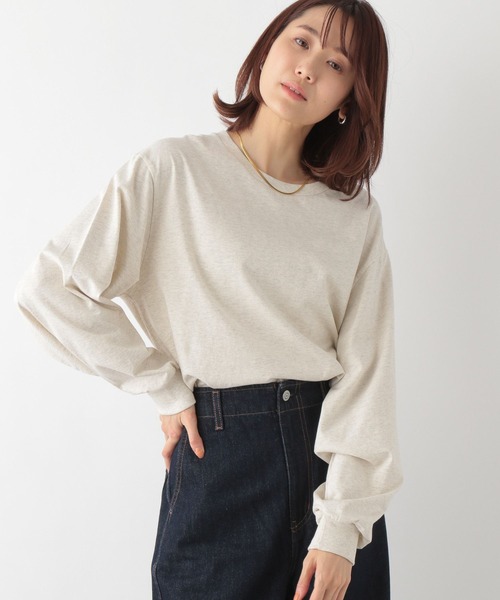 Pino  ページ セール】ヘビロッTEE袖ふわ長袖/163481（Tシャツ/カットソー