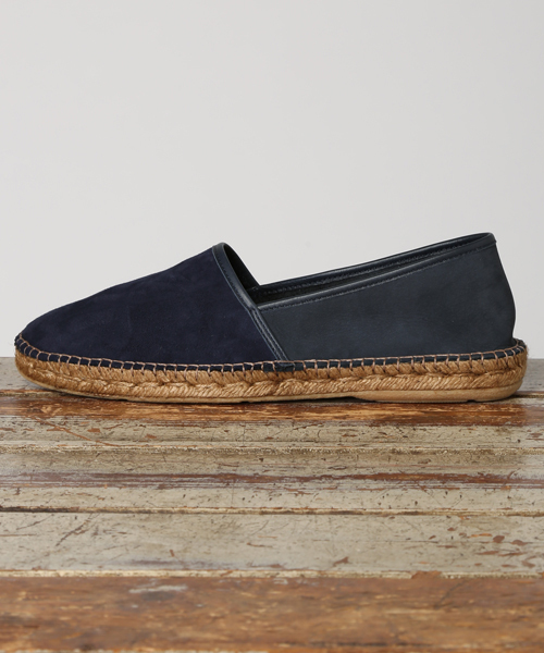 GAIMO(ガイモ)の「◇GAIMO/ガイモ 別注レザーコンビスリッポン(スニーカー・メンズ・ネイビー/ベージュ/ブラック・41/40/42/43)」の1枚目の写真