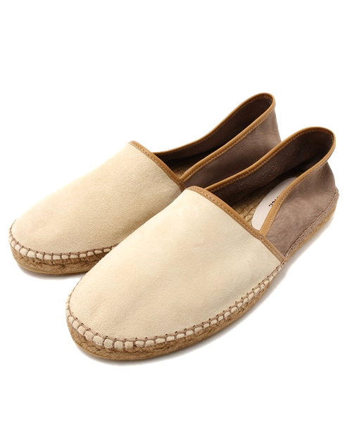 GAIMO(ガイモ)の「◇GAIMO/ガイモ 別注レザーコンビスリッポン(スニーカー・メンズ・ネイビー/ベージュ/ブラック・41/40/42/43)」の3枚目の写真