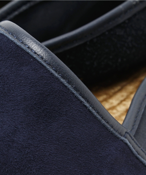 GAIMO(ガイモ)の「◇GAIMO/ガイモ 別注レザーコンビスリッポン(スニーカー・メンズ・ネイビー/ベージュ/ブラック・41/40/42/43)」の11枚目の写真