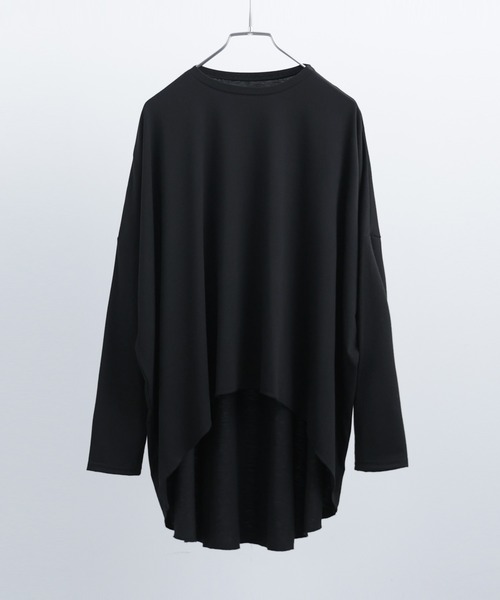 Fashion Letter(ファッションレター)の「ベア天竺 テールカット 変形ロングtシャツ(Tシャツ/カットソー・レディース・オフホワイト/ブラウン/ブラック・M)」の11枚目の写真