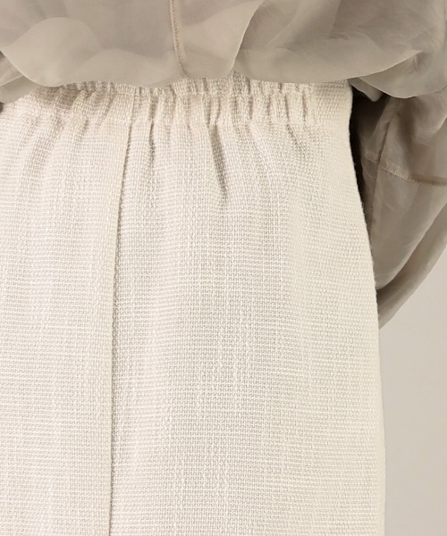 Bab（バブ）の「2WAYツイードスリットIラインスカート（スカート・レディース・ライトグレー/アイボリー・M）」の9枚目の写真