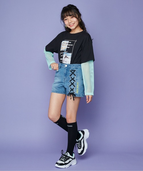 SISTER JENNI（SISTER JENNI）の「メッシュレイヤード袖BIGロンT（T
