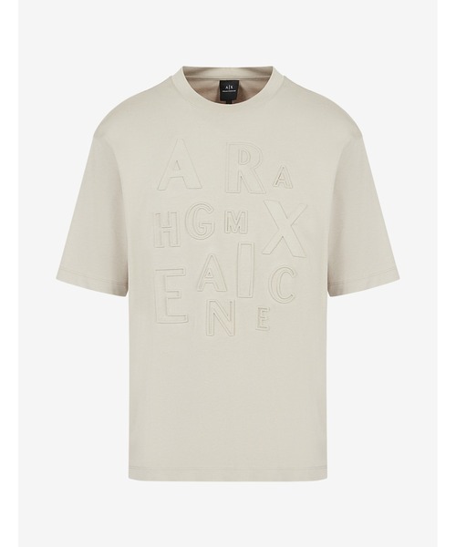 Armani Exchange エンボスロゴ クルーネック コットン Tシャツ ARMANI EXCHANGE（アルマーニエクスチェンジ）の「【A|X
