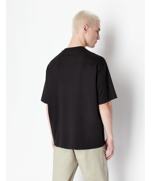 Armani Exchange エンボスロゴ クルーネック コットン Tシャツ ARMANI EXCHANGE（アルマーニエクスチェンジ）の「【A|X