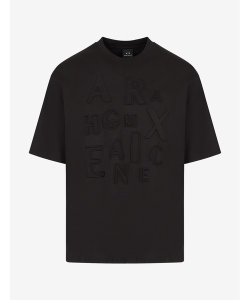 Armani Exchange エンボスロゴ クルーネック コットン Tシャツ ARMANI EXCHANGE（アルマーニエクスチェンジ）の「【A|X