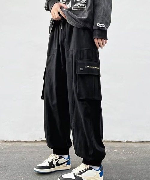 カーゴパンツ HUE Surf Cargo Denim Pants (3 colors) BBU696 旬のルーズシルエット。カーゴジョガーパンツ（カーゴパンツ