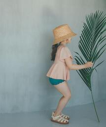 green label relaxing（グリーンレーベルリラクシング）の「GLR タンキニ パフスリーブ/ 水着（水着・キッズ）」