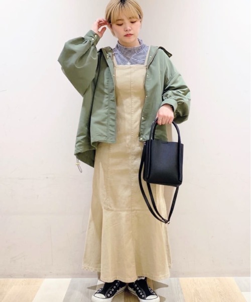 ELENCARE DUE（エレンカーレデュエ）の「・ELENCARE　DUE　ワイドマウンテンパーカー（その他アウター・レディース・カーキ/アイボリー/ブラック/ベージュ/モカ・FREE）」の8枚目の写真