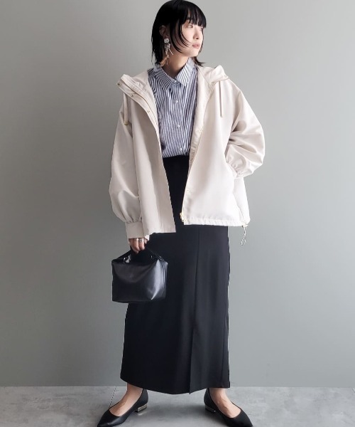 ELENCARE DUE（エレンカーレデュエ）の「・ELENCARE　DUE　ワイドマウンテンパーカー（その他アウター・レディース・カーキ/アイボリー/ブラック/ベージュ/モカ・FREE）」の9枚目の写真