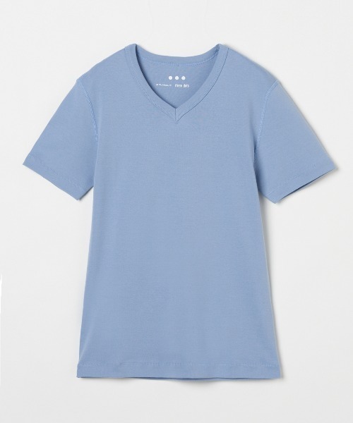 three dots(スリードッツ)の「Keith(Tシャツ/カットソー・メンズ・ネイビー/グレイッシュベージュ/ホワイト/ブラック/ライトグリーン/ブルー系その他/ライトグレー/ヘザーグレー・X-LARGE/SMALL/MEDIUM/LARGE)」の8枚目の写真