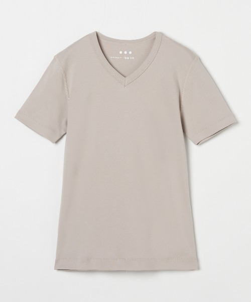 three dots(スリードッツ)の「Keith(Tシャツ/カットソー・メンズ・ネイビー/グレイッシュベージュ/ホワイト/ブラック/ライトグリーン/ブルー系その他/ライトグレー/ヘザーグレー・X-LARGE/SMALL/MEDIUM/LARGE)」の5枚目の写真