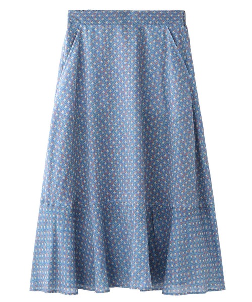 NIMES（ニーム）の「LIBERTYギャザーフレアスカート（スカート・レディース・オフホワイト/ブルー/ネイビー・FREE）」の11枚目の写真