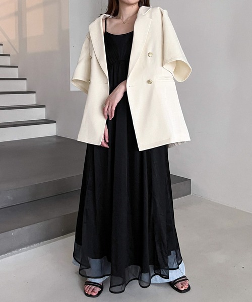 アンドレスドワンピース Heather（ヘザー）の「チュールフレアキャミワンピース 199423