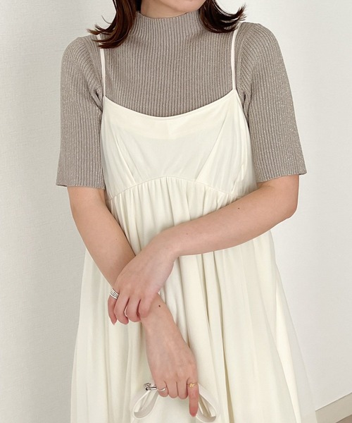 Heather（ヘザー）の「チュールフレアキャミワンピース　199423（ワンピース・レディース・アイボリー/ブラック/グレー・FREE）」の12枚目の写真