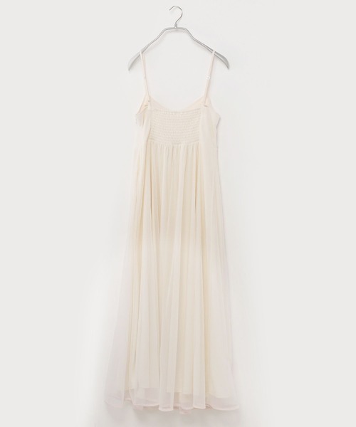 Heather（ヘザー）の「チュールフレアキャミワンピース　199423（ワンピース・レディース・アイボリー/ブラック/グレー・FREE）」の9枚目の写真