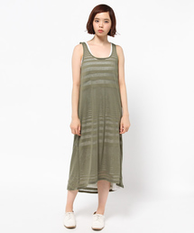 AZUL by moussy | オパールボーダーインナー付マキシOP(ワンピース)