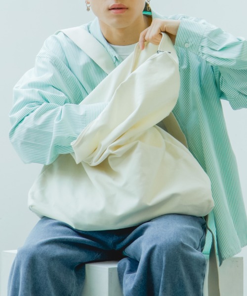 INTER FACTORY（インターファクトリー）の「古謝那伊留 - メッセンジャーバッグ made in INTER FACTORY（ショルダーバッグ・メンズ・ブラック/ナチュラル・FREE）」の17枚目の写真