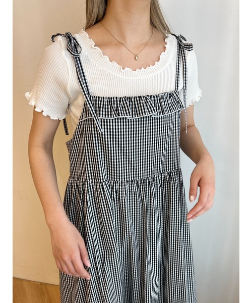 PHILLY（フィリー）の「半袖メロウトップス（Tシャツ/カットソー・レディース・ブラック/ホワイト/パープル・FREE）」の2枚目の写真