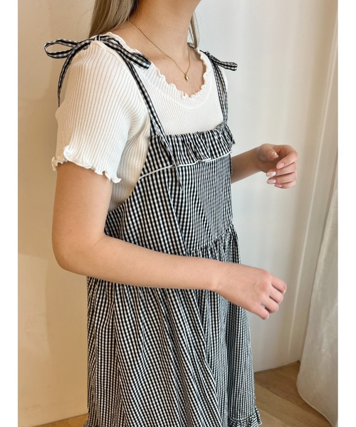 PHILLY（フィリー）の「半袖メロウトップス（Tシャツ/カットソー・レディース・ブラック/ホワイト/パープル・FREE）」の4枚目の写真