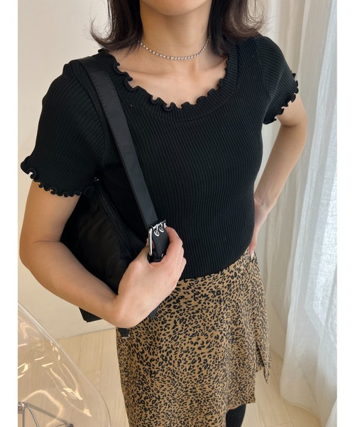 PHILLY（フィリー）の「半袖メロウトップス（Tシャツ/カットソー・レディース・ブラック/ホワイト/パープル・FREE）」の10枚目の写真