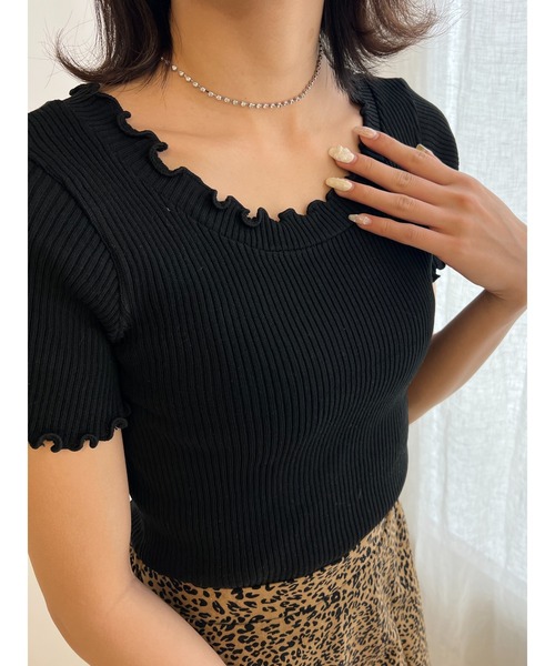 PHILLY（フィリー）の「半袖メロウトップス（Tシャツ/カットソー・レディース・ブラック/ホワイト/パープル・FREE）」の11枚目の写真