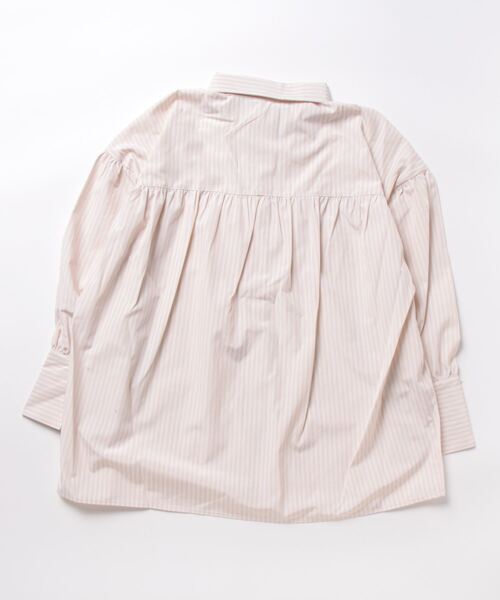 MAJESTIC LEGON(マジェスティックレゴン)の「ドロストロングシャツ(シャツ/ブラウス・レディース・ピンク/ベージュ・MEDIUM)」の4枚目の写真