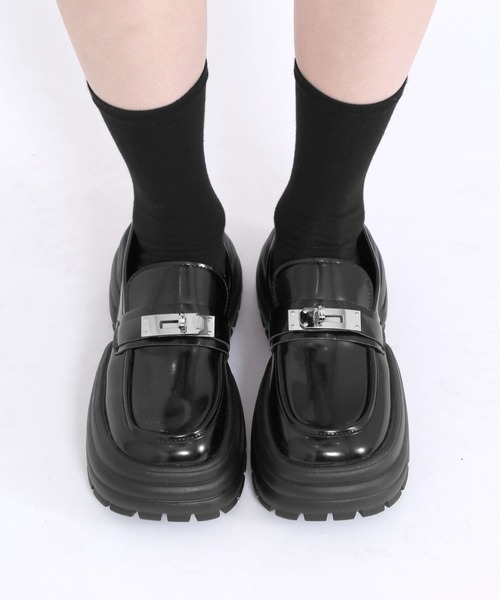 Figments（フィグメンツ）の「ボリュームソールシューズ（ドレスシューズ・レディース・ブラック・SMALL/MEDIUM）」の6枚目の写真