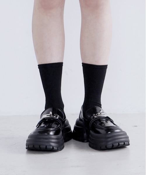 Figments（フィグメンツ）の「ボリュームソールシューズ（ドレスシューズ・レディース・ブラック・SMALL/MEDIUM）」の10枚目の写真