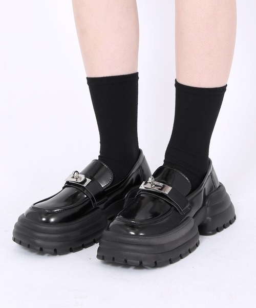 Figments（フィグメンツ）の「ボリュームソールシューズ（ドレスシューズ・レディース・ブラック・SMALL/MEDIUM）」の16枚目の写真