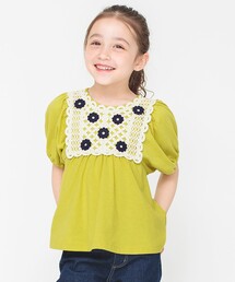 BRANSHES | かぎ針編みモチーフTシャツ(Tシャツ/カットソー)