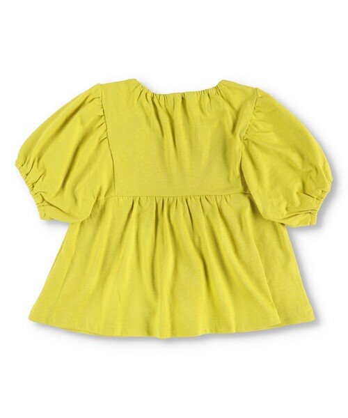 BRANSHES(ブランシェス)の「かぎ針編みモチーフTシャツ(Tシャツ/カットソー・キッズ・マスタード/オフホワイト・90/120/150/130/140/100/110)」の14枚目の写真