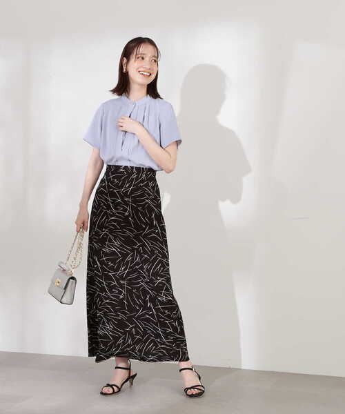 N.（N. Natural Beauty Basic）（エヌエヌナチュラルビューティーベーシック）の「【S Size Line】◆モノトーンプリントスカート（スカート・レディース・ホワイト系その他/ブラック系その他・SMALL/MEDIUM）」の19枚目の写真