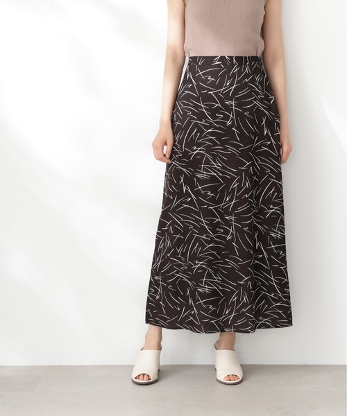 N.（N. Natural Beauty Basic）（エヌエヌナチュラルビューティーベーシック）の「【S Size Line】◆モノトーンプリントスカート（スカート・レディース・ホワイト系その他/ブラック系その他・SMALL/MEDIUM）」の10枚目の写真