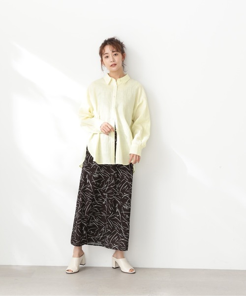 N.（N. Natural Beauty Basic）（エヌエヌナチュラルビューティーベーシック）の「【S Size Line】◆モノトーンプリントスカート（スカート・レディース・ホワイト系その他/ブラック系その他・SMALL/MEDIUM）」の9枚目の写真