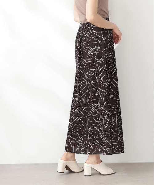 N.（N. Natural Beauty Basic）（エヌエヌナチュラルビューティーベーシック）の「【S Size Line】◆モノトーンプリントスカート（スカート・レディース・ホワイト系その他/ブラック系その他・SMALL/MEDIUM）」の4枚目の写真