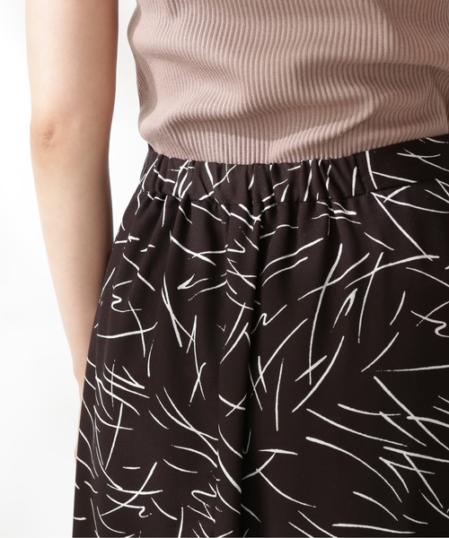 N.（N. Natural Beauty Basic）（エヌエヌナチュラルビューティーベーシック）の「【S Size Line】◆モノトーンプリントスカート（スカート・レディース・ホワイト系その他/ブラック系その他・SMALL/MEDIUM）」の8枚目の写真