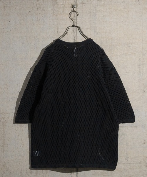 JOHN'S CLOSET(ジョンズクローゼット)の「【i】天竺Tシャツ×ビッグメッシュニット アンサンブル(ニット/セーター・メンズ・ブラック/ベージュ/チャコールグレー・X-LARGE/LARGE/MEDIUM)」の21枚目の写真
