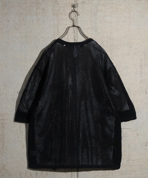 JOHN'S CLOSET(ジョンズクローゼット)の「【i】天竺Tシャツ×ビッグメッシュニット アンサンブル(ニット/セーター・メンズ・ブラック/ベージュ/チャコールグレー・X-LARGE/LARGE/MEDIUM)」の17枚目の写真