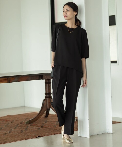 OPAQUE.CLIP（オペークドットクリップ）の「◆セットアップ対応 ランタンスリーブブラウス【洗濯機洗い可/イージーケア/ストレッチ】（シャツ/ブラウス・レディース・ボルドー/ライトグレー/ブラック/ライトブルー・36/42/40/38）」の11枚目の写真